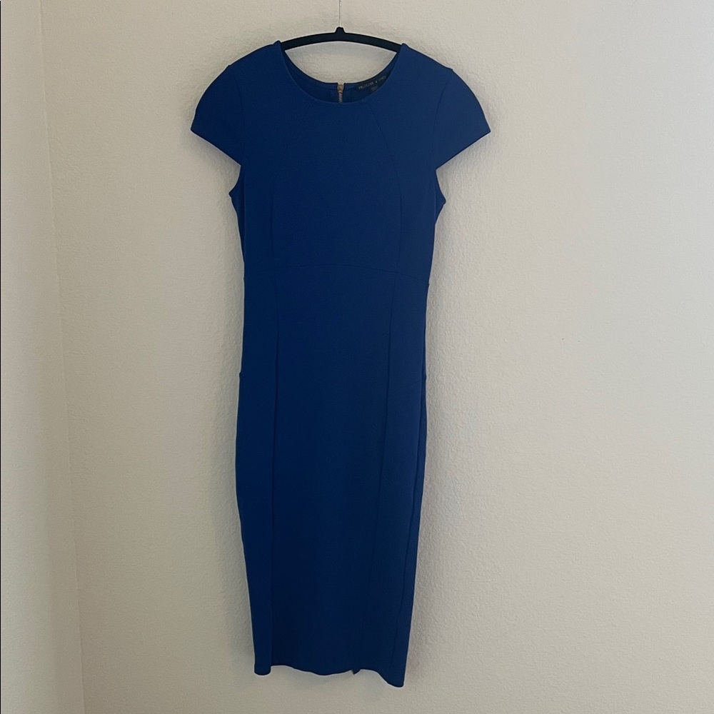 Felicity & Coco Royal Blue Cap Sleeve Midi Dress